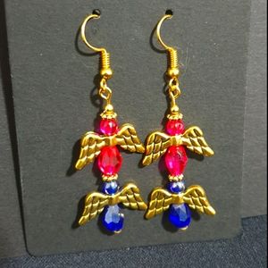 Handmade angel earrings